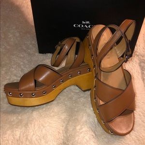 Coach wedge sandals